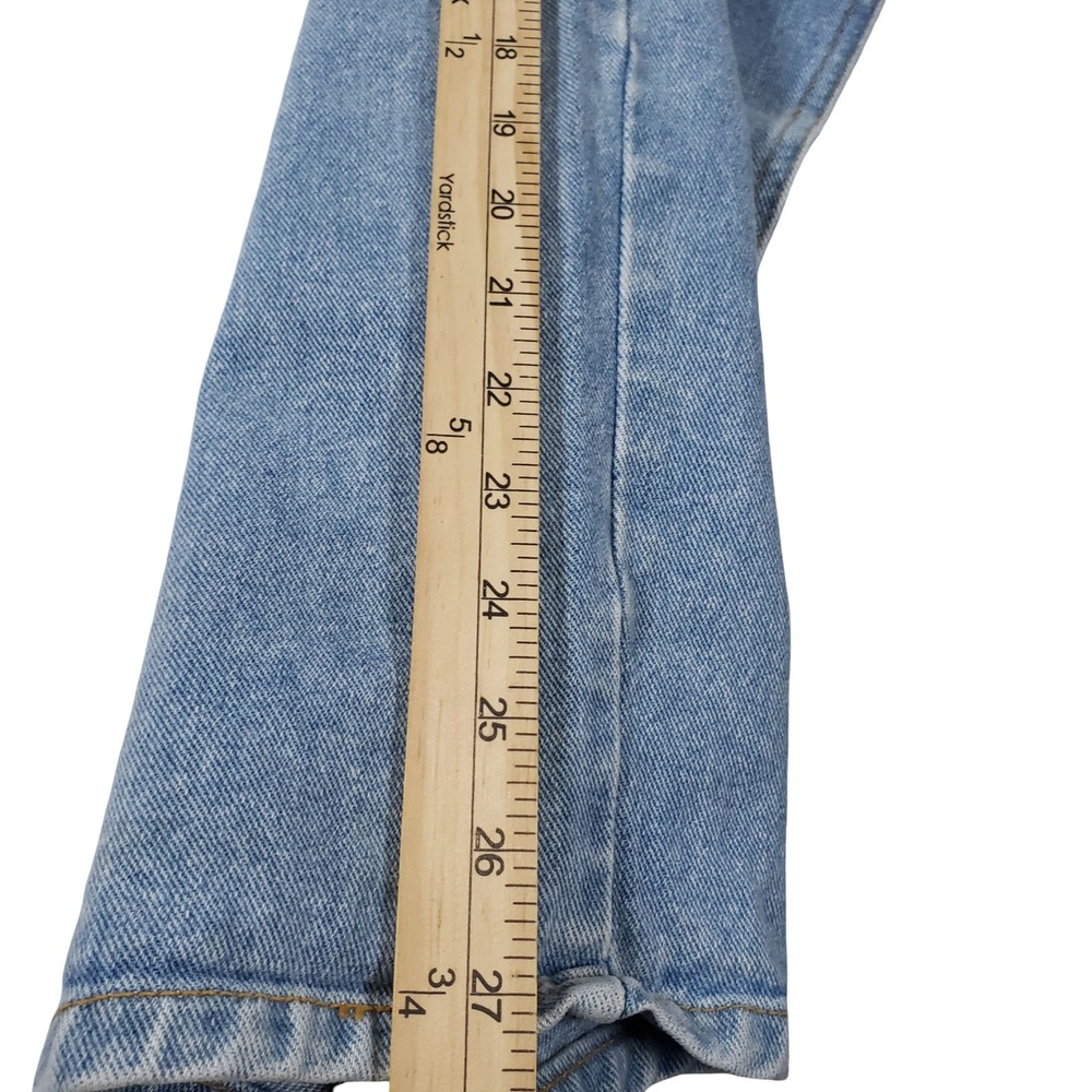Bill Blass Vintage 90s Baggy Fit High Waisted Light Wash Denim Jeans Size 14 - Picture 7 of 11